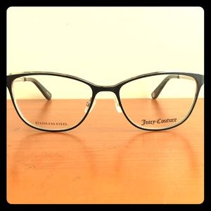 Juicy Couture Black Stainless Steel Eyeglass Frames JU 195